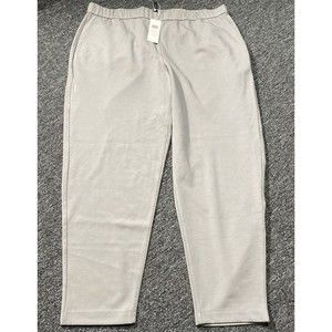 NWT XL Eileen Fisher Flex Tencel Ponte Slouchy Ankle Pant $198 Zinc NWT